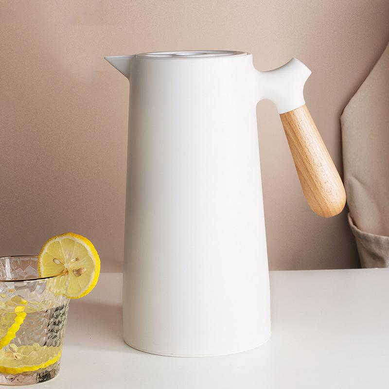D2 Large Thermal Coffee Water Bottle Double Walled Household Glass Liner Coffee Pot Insulation Camping Sports Dining Vacuum Pot