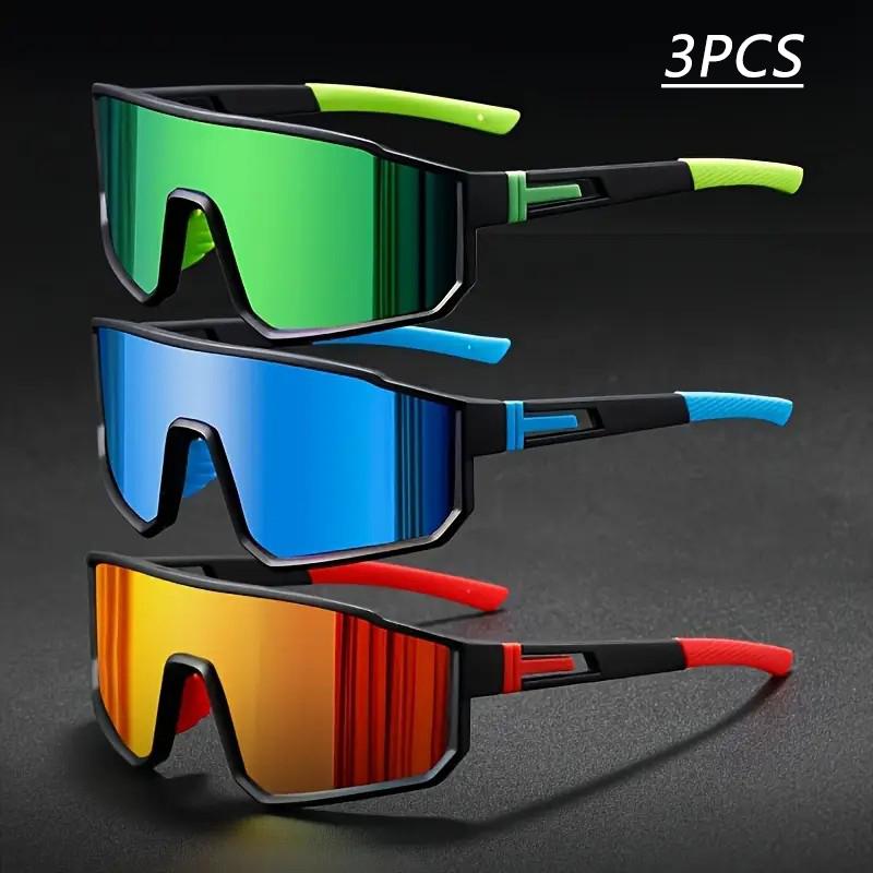 3PCS Casual PC Polycarbonate Mirrored Glasses Fashionable for Men Women Festival Gift