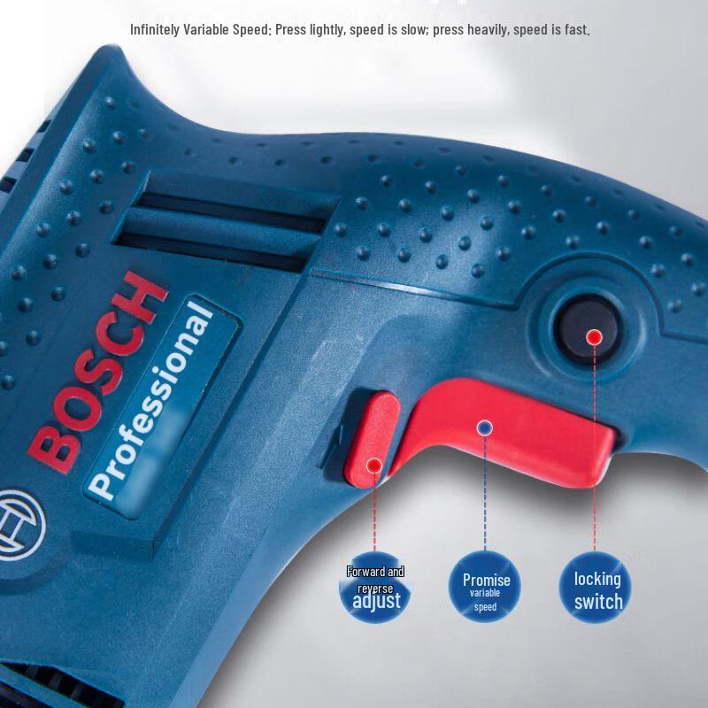 Bosch Industrial Corded Electric Hand Drill CN plug (adapter included)