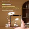 Rechargeable Clip On Led Desk Lamp Flexible Gooseneck Eye Caring Flicker Free For Study Home Office Dorm Reading Work