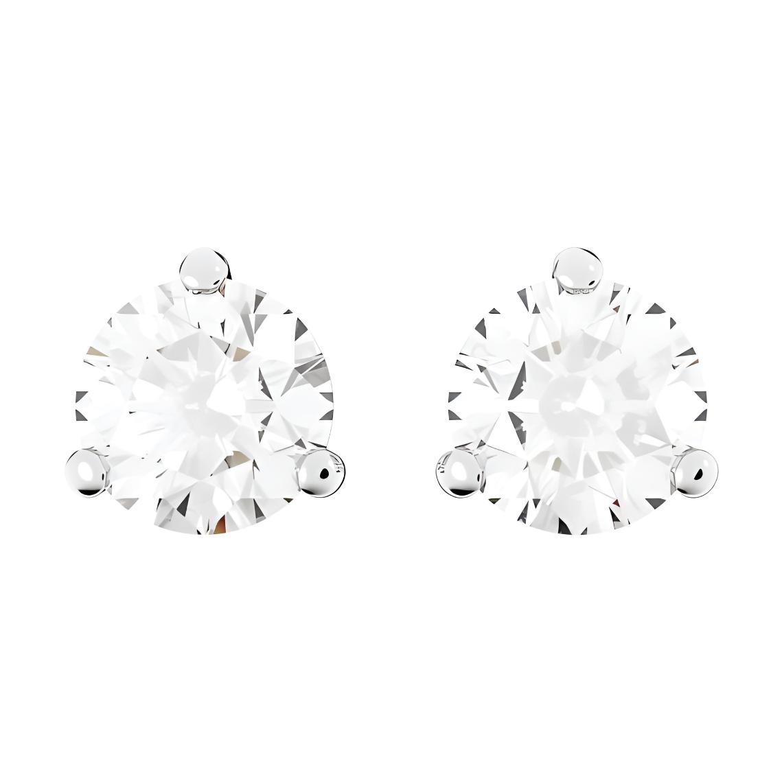 Swarovski Solitaire Classic Comfortable Exquisite Cubic Zirconia Imitation Crystal Rhodium Plated Earrings Women earrings White 5633844 Silver,F