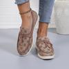 Casual large-size floral women's shoes autumn new women's comfortable soft-soled flat-soled beanie shoes