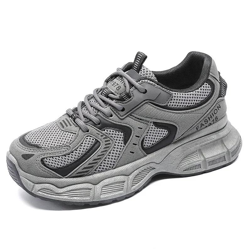 Spring Autumn New Versatile Women's Running Shoes Casual Breathable Sporty Sneakers With Thick Sole Increased Height Korean Styl