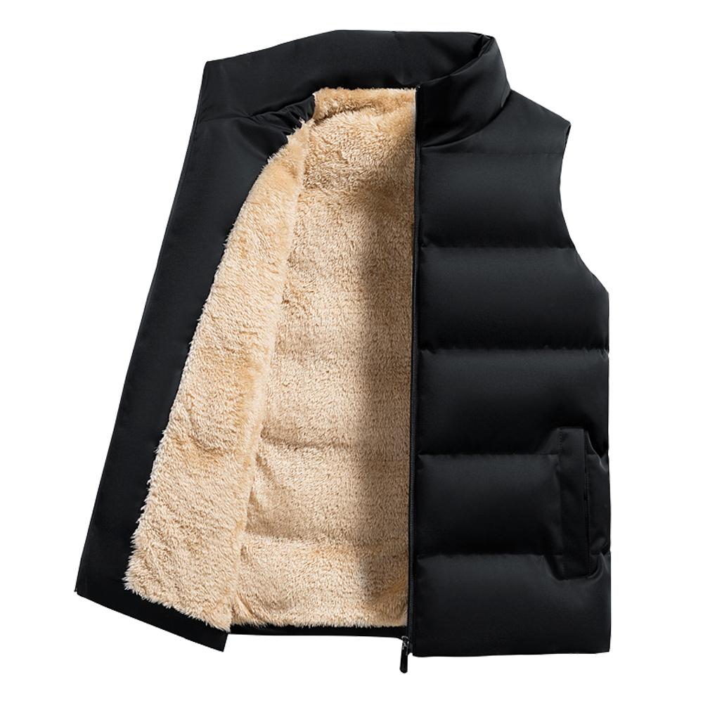 Mens Vest Lambswool Jacket Men Autumn Warm Sleeveless Jackets Male Winter Casual  Thick Waistcoat Plus-Sized Men Clothing