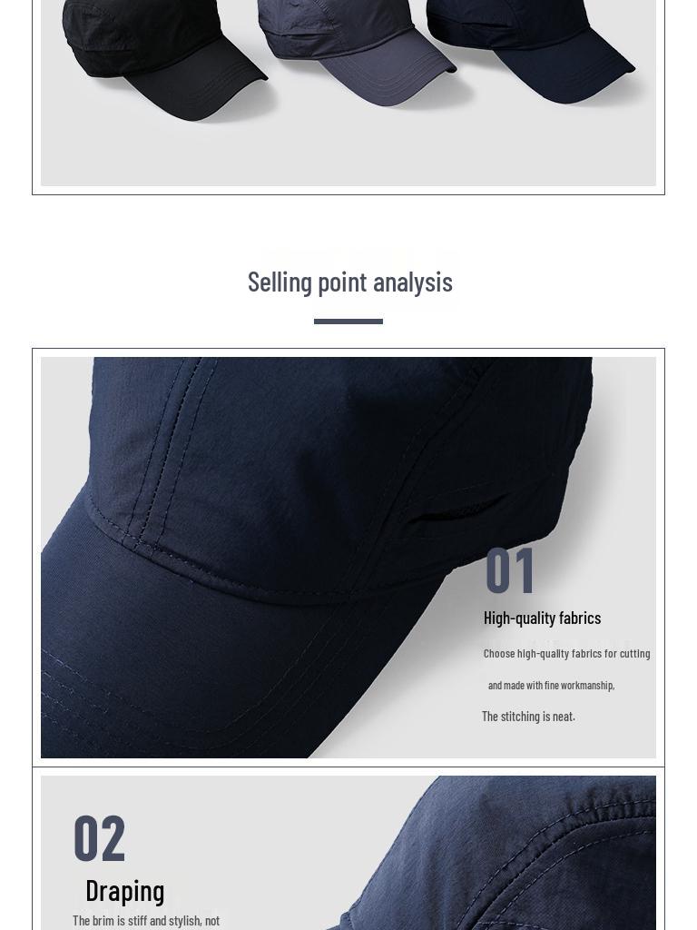 Men's Summer Sun Hat: Breathable, Lightweight Fishing and Casual Baseball Cap