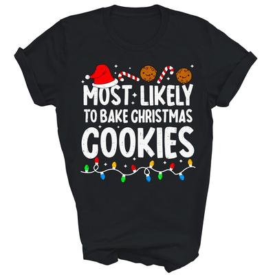 Am wahrscheinlichsten Weihnachtsplätzchen backen Unisex Back-Shirt Geschenk