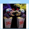 Clown Halloween Sculpture Decoration Popcorn Scary Statue Resin Craft Toy Gift