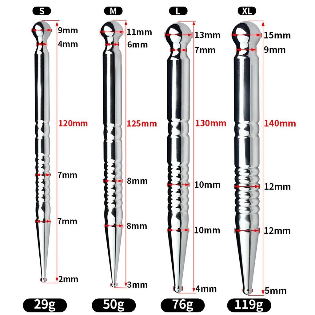 Metal Stainless Steel Urethral Rod Prostate Massage Rod Male Penis Masturbator Gay Sounding Urethral Plug