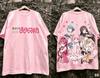 Puella Magi Madoka Magica T-shirts Vintage Oversized Unisex Hip Hop Street T Shirt Casual Loose Streetwear Trendy Cotton Couples
