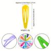 Colorful Shiny Hair Clips for Kids – Water Drop BB Hairpins for Bangs and Flyaways