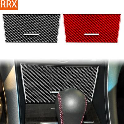 For Acura TSX 2009-2014 Real Carbon Fiber Sticker Center Control Storage Panel Trim Cover Car Accessories Interior Decorative