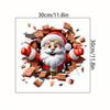 Santa Claus Break the Wall Sticker Decals Removable Christmas Sticker Festival Home Decor 2025 Xmas Toilet Lid Decals