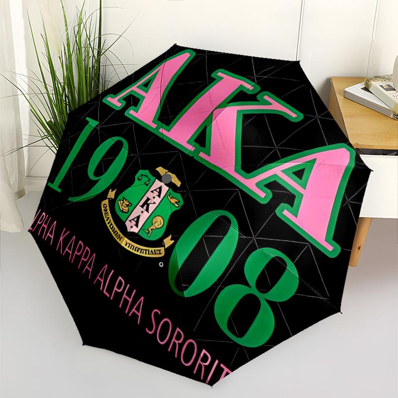 Printed AKA Logo5-Printed Folding Umbrella,Outdoor,Leisure,And Travel Umbrella,Durable Umbrella Fabric,Birthday And Holiday Gift