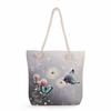 Butterfly print thick rope single-shoulder beach bag 7236 CLE