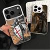Kreuzritter Tempelritter Weiche Handyhülle für iPhone 15 16 17 Pro Max 17Air 16E 14 Plus 13 12 Mini Stoßfeste Hülle Rückseite