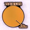 "Your Life This Moment" Balloon Brooch Health Badge Clothing Decoration Collar Pin