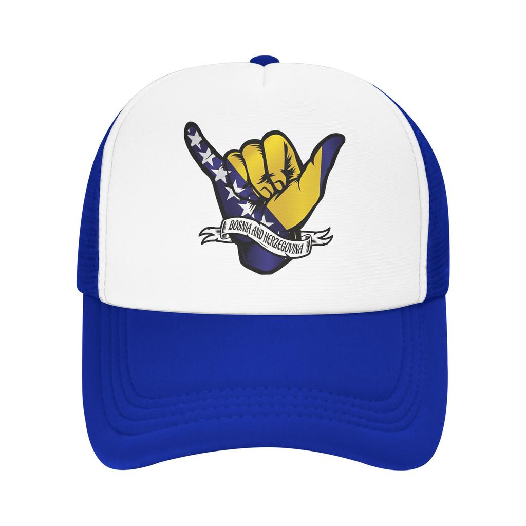 Bosnia and Herzegovina Flag Cap For Unisex Women Cool Baseball Cap Trucker Hat Travel Headewear Adjustable
