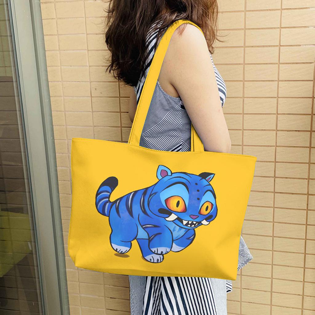 Group One-shoulder Leather Bag Tote Bag One-shoulder Bag PU Large Capacity  Cartoon