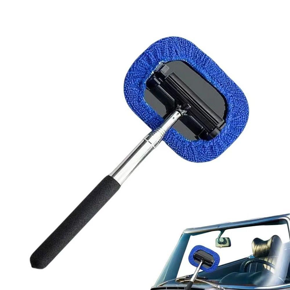 Durable 2 IN 1 Glass Wiper Telescopic Multifunctional Window Cleaner Handheld Window Squeegee for Home