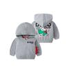 Boys' Pure Cotton Sweatshirt Jacket Spring and Autum Kidsren's Clothing Kidsren's Printed Dinosaur Top Baby Boy Hoodie Zipper Shirt