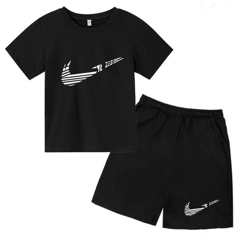 Kinder Sommer Neues Kurzarm-T-Shirt+Shorts 2-teiliges Trainingsanzug Set Junge Mädchen Geburtstagsgeschenk 3-12 Jahre Kleidung Lässig Mode Jogginganzug