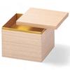 Lacquerware Jubako White Paulownia Wood with Paper Made In Japan J-kitchens 3-Tier Box, 7-inch, Finish, 22cm,
