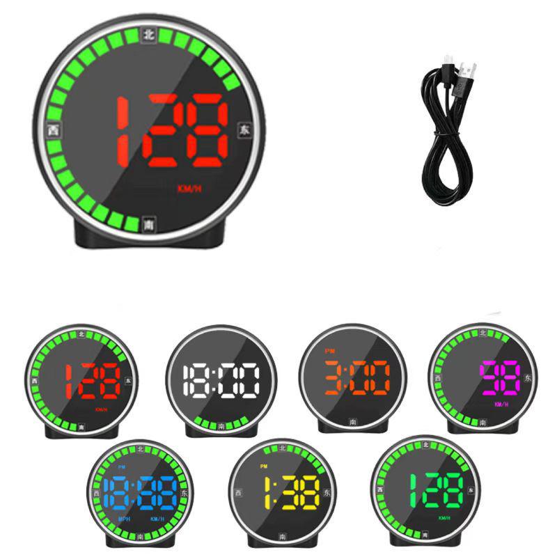 

Автомобильный проекционный дисплей HD GPS спидометр цифровой HUD проектор на лобовое стекло скорость км/ч миль/ч OBD2 для всех автомобилей автоэлектроника