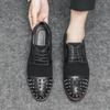 Modne Skórzane Buty Męskie Skóra Naturalna Duży Rozmiar Buty Wysokiej Jakości Projektanckie Buty Formalne Buty Casualowe Moda Biznesowa