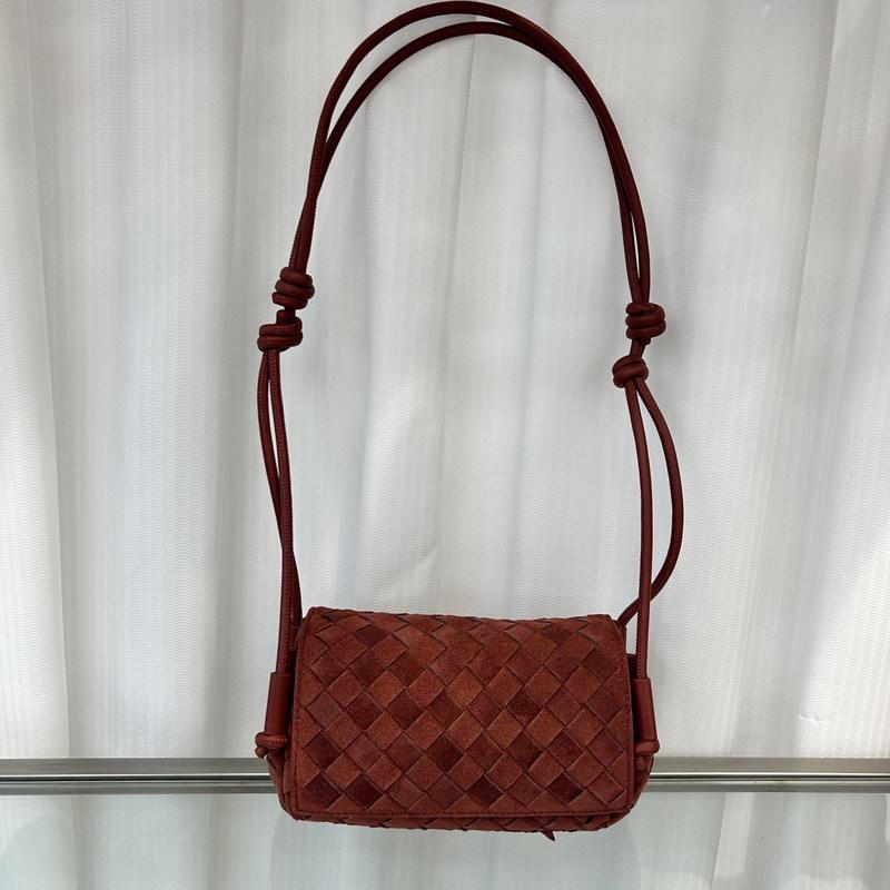 New Leather Cowhide Suede Woven Small Square Bag Tote Bag Pillow Bag Single Shoulder Crossbody Handbag Women's Bag