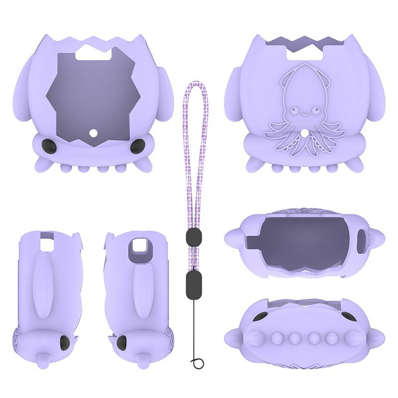 

Милый силиконовый защитный чехол в виде кальмара для Tamagotchi Paradise, пылезащитный корпус, защита от падения, защитная крышка для оборудования электронного питомца