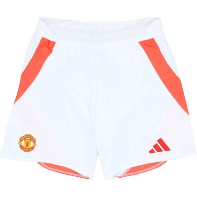 Manchester United 2024-25 Home Brand Logo Badge Football Shorts Men Shorts IU1399