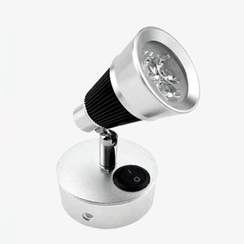 3W RV LED Wall Bedside Reading Light Bedtime/Book/Berth Trailer Bedroom Lighting