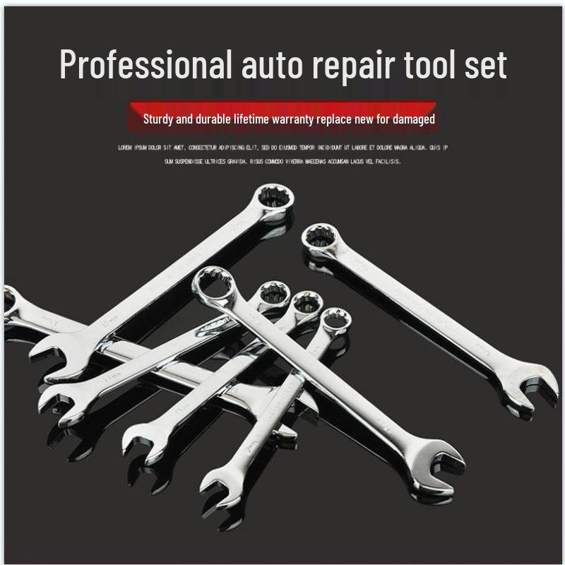 2-Piece Car Repair Socket & Wrench Tool Set