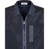 STONE ISLAND FW22 Einfarbig Locker Geschnitten Stehkragen Jacke Herren Jacke Blau 7715Q0519-V0020