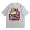 Game Deltarune I Eat Chalk Funny Meme Tshirt Men Women Causal Cotton Short Sleeve Tshirts Male Otaku Lovers Fans Gift T Shirts