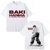 Anime Baki Haman Harajuku Vintage T Shirts Hip Hop Men Women Gym Workout Training T-shirts Oversized Cotton T Shirt