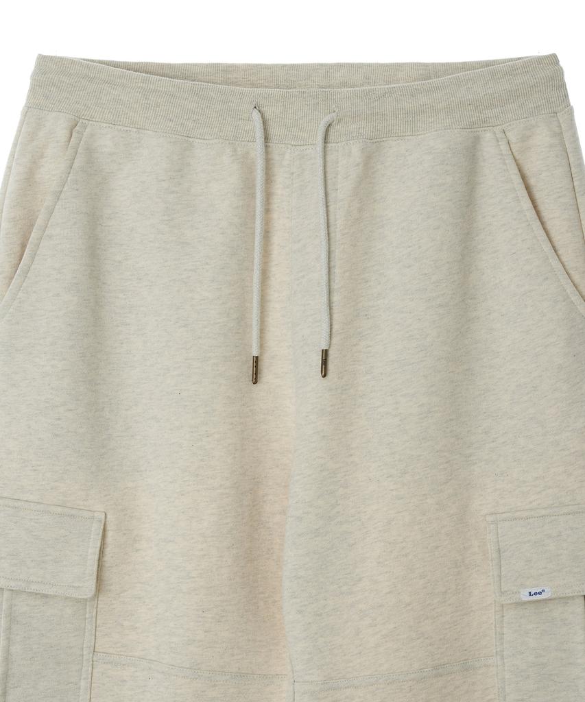LEE Twitch Logo Cargo Sweatpants Oatmeal