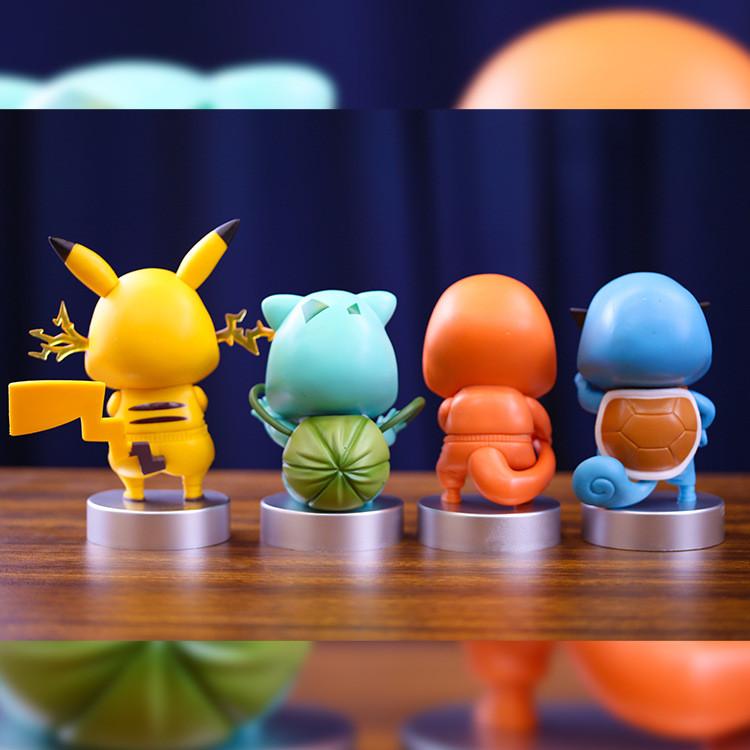 Cute Figure Anime Toy Pvc Model Of Shinchan Cosplaying Pikachu Bulbasaur And Charizard