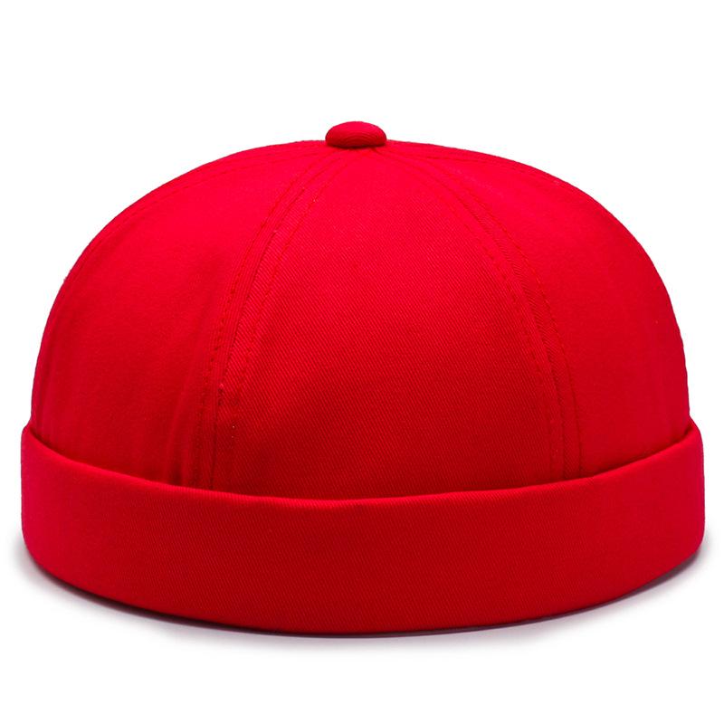 Unisex Brimless Hat: Round Top Melon Cap, Hip-Hop Style & Landlord Design for Spring/Autumn