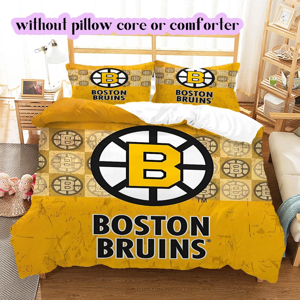 Hokejový logo vzor Povlečení Přikrývka Sada Povlak na přikrývku Povlak na polštář Domácí dekorace Dárek k narozeninám (1* povlak na přikrývku + 2* povlak na polštář, bez výplně)