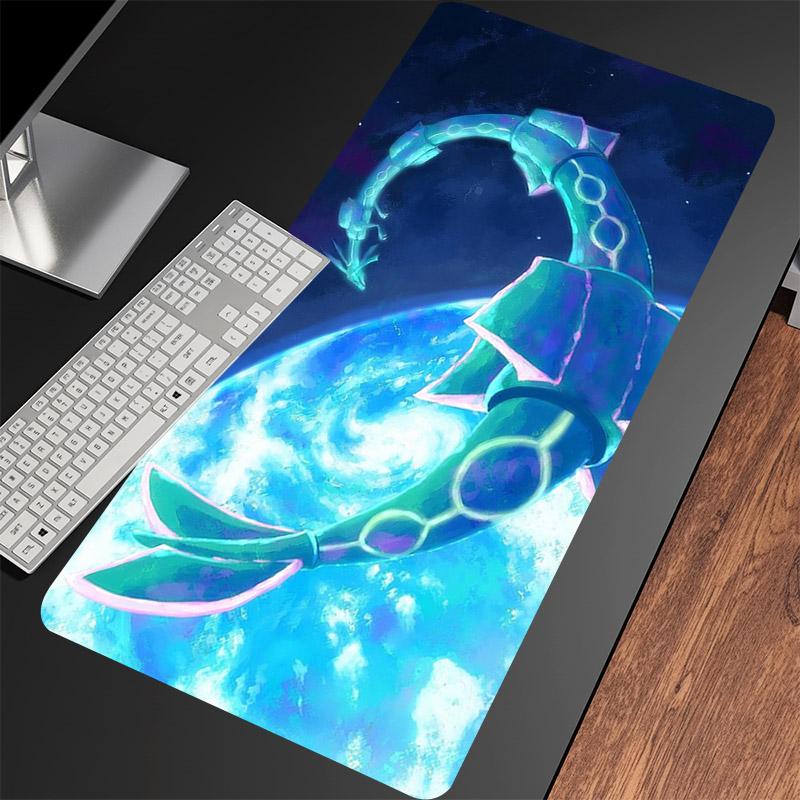 Anime Large Mouse Pad Gaming Accessories RRayquaza Laptop Table Mat XXL Keyboard Mousepad Computer Pc Gamer Cabinet Mouse Mats