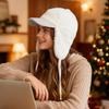 Autumn Winter Fleece Lamb Wool Baseball Cap for Women, Outdoor Warm Fleece Hat, Windproof Earflap Thermal Baseball Cap Unisex