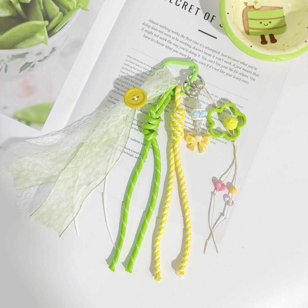 Miu Series Green Pendant Toy: DIY Cloth Doll Blind Box Accessories