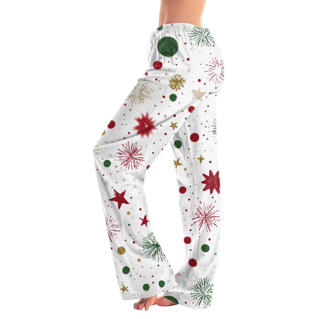 Women's Fashion Loose Casual  Printed Casual Pants