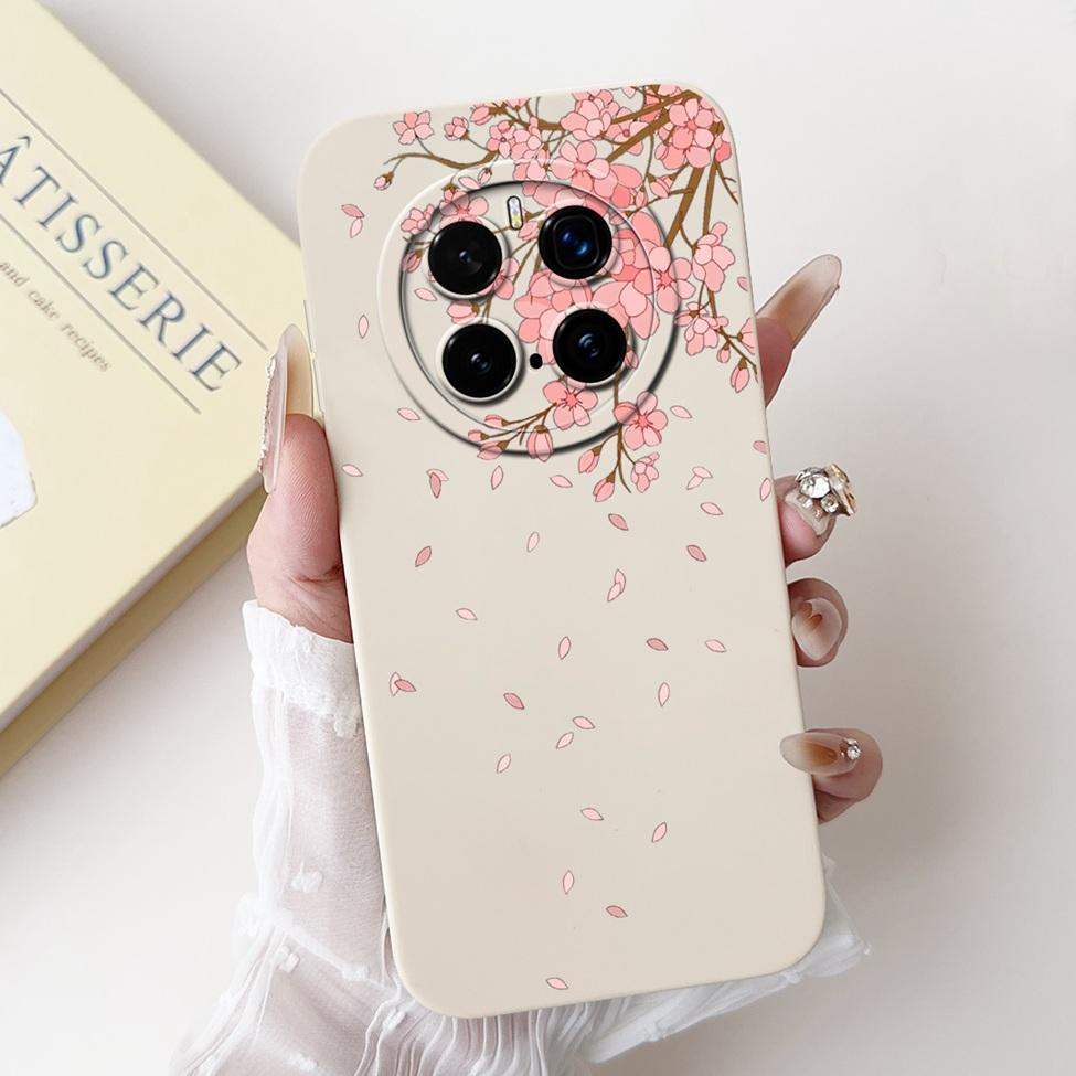 

6.8 For Honor Magic 7Pro PTP-N49 PTP-AN10 Back Cover For Honor Magic7 Pro Case Silicone Cute Cat Luxury Flowers Funny Bumper Honor Magic 7Pro