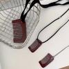 Fashion Comb Pendant Necklace with Adjustable Lanyard Pendant Necklace Perfect for Expressing Individuality Daily Life