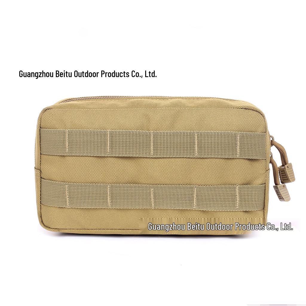 Multifunctional Tactical MOLLE Outdoor Storage Handbag with Zippered Pouch