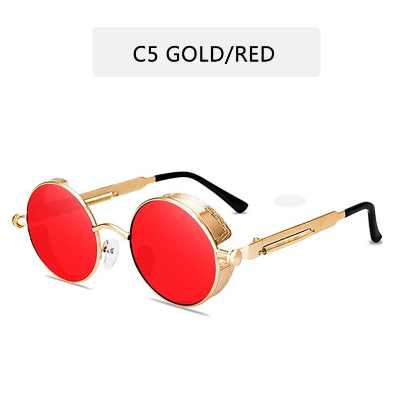 Classic Gothic Steampunk Sunglasses Sun Glasses Men Women Brand Designer Vintage Round Eyeglasses Fashion Driving Goggle UV400