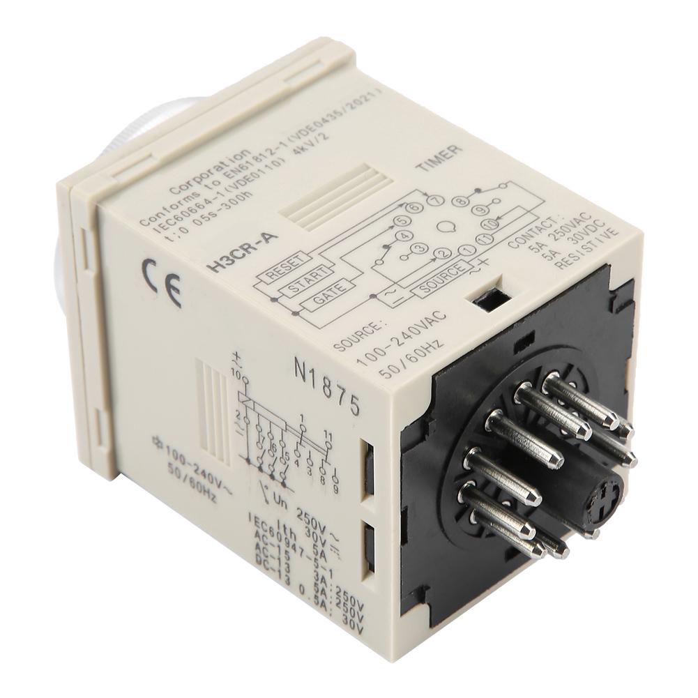 Delay Time Relay Delay Timer Relay H3CRA Delay Timer Relay 0.5S300H Knob Control Time Relay 11Pin AC220V Time Relay Timer Relay