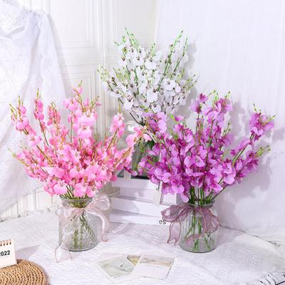 Künstliche Orchideen 3 Gabel Realistisch Bunt Kunstblume Hochzeit Zuhause Büro Tisch